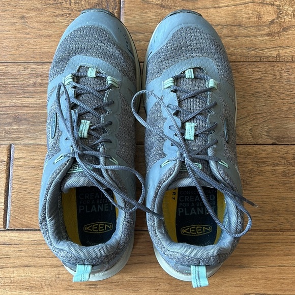 Keen Terradora II Waterproof Low Hiking Shoes Steel Gray / Ocean Wave Size 10.5 - Picture 11 of 13